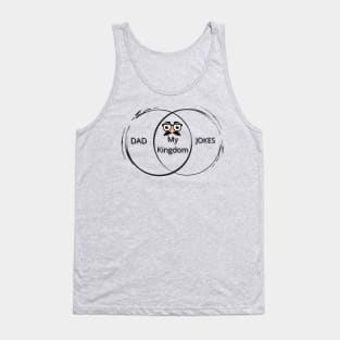 Dad Jokes King Venn Diagram Tank Top